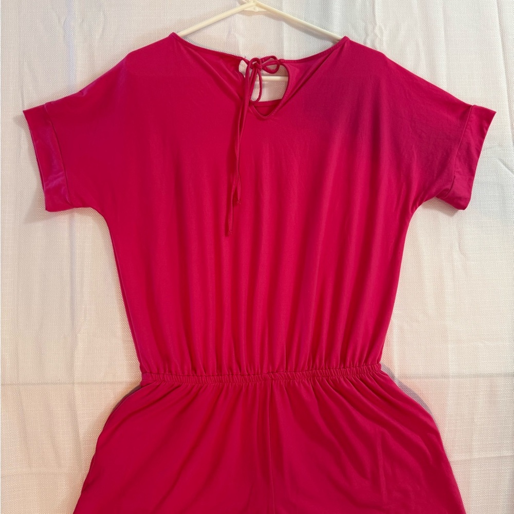 Zenana Outfitters Vibrant Pink Jumpsuit